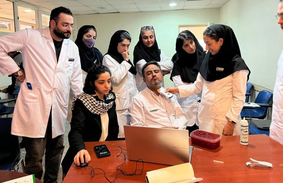 دموی گروهی سونوگرافی هندهلد SonoStar و آموزش عملی تصویربرداری گردن در دانشگاه شهید بهشتی